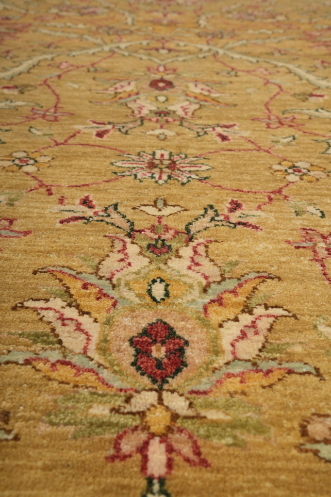 6 x 9 New Zigler Chobi Peshawar Rug Gold Rust Imported Pakistan #B-73621