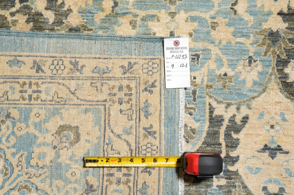 9 x 12.1 Quality Natural Wool Zigler Chobi Peshawar Rug #F-4257