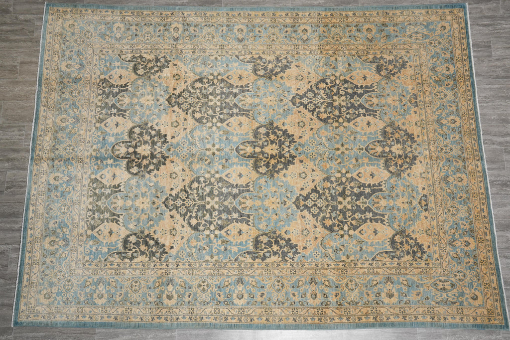 9 x 12.1 Quality Natural Wool Zigler Chobi Peshawar Rug #F-4257