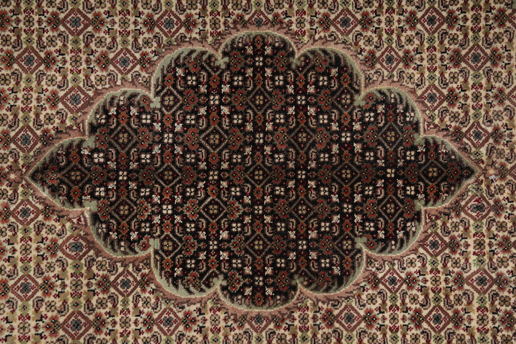 10 x 13 Fine Handmade Mahi Tabriz Wool & Silk Rug 21466