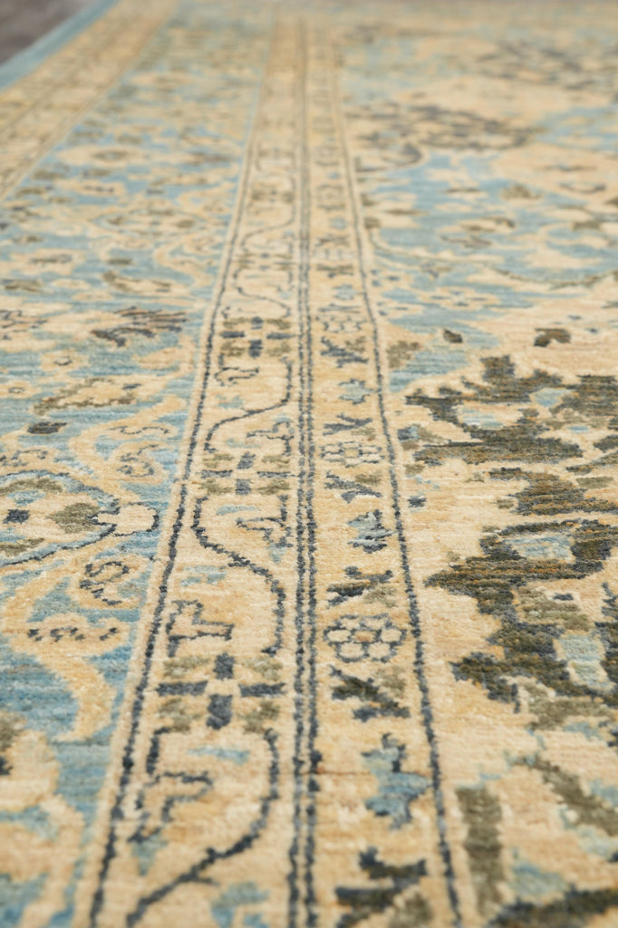 9 x 12.1 Quality Natural Wool Zigler Chobi Peshawar Rug #F-4257