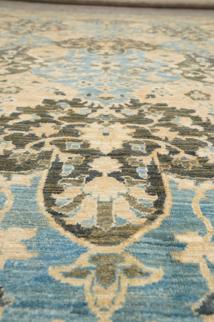 9 x 12.1 Quality Natural Wool Zigler Chobi Peshawar Rug #F-4257