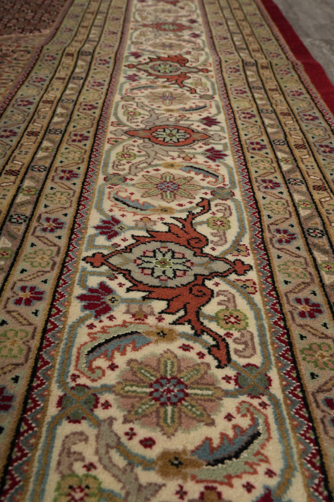 10 x 13 Fine Handmade Mahi Tabriz Wool & Silk Rug 21466