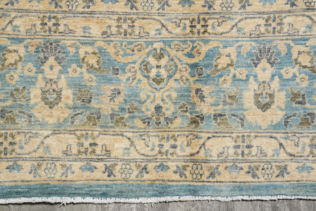 9 x 12.1 Quality Natural Wool Zigler Chobi Peshawar Rug #F-4257