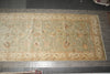 Load image into Gallery viewer, 10 x 26.3 Faded Olive Green Indian Oushak Super Large Runner Rug #PIX-16981