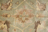 Load image into Gallery viewer, 10 x 26.3 Faded Olive Green Indian Oushak Super Large Runner Rug #PIX-16981