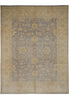 Load image into Gallery viewer, 8.11 x 11.8 Slate and Gold Chobi Zigler Handmade Pakistan Rug #F-4258