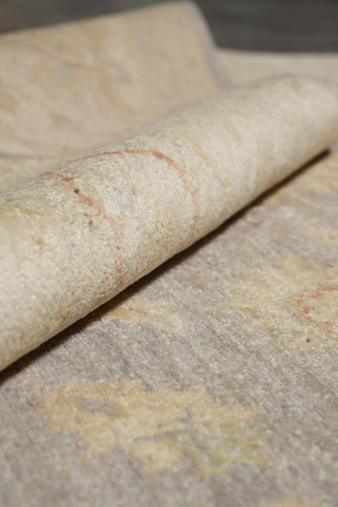 8.11 x 11.8 Slate and Gold Chobi Zigler Handmade Pakistan Rug #F-4258