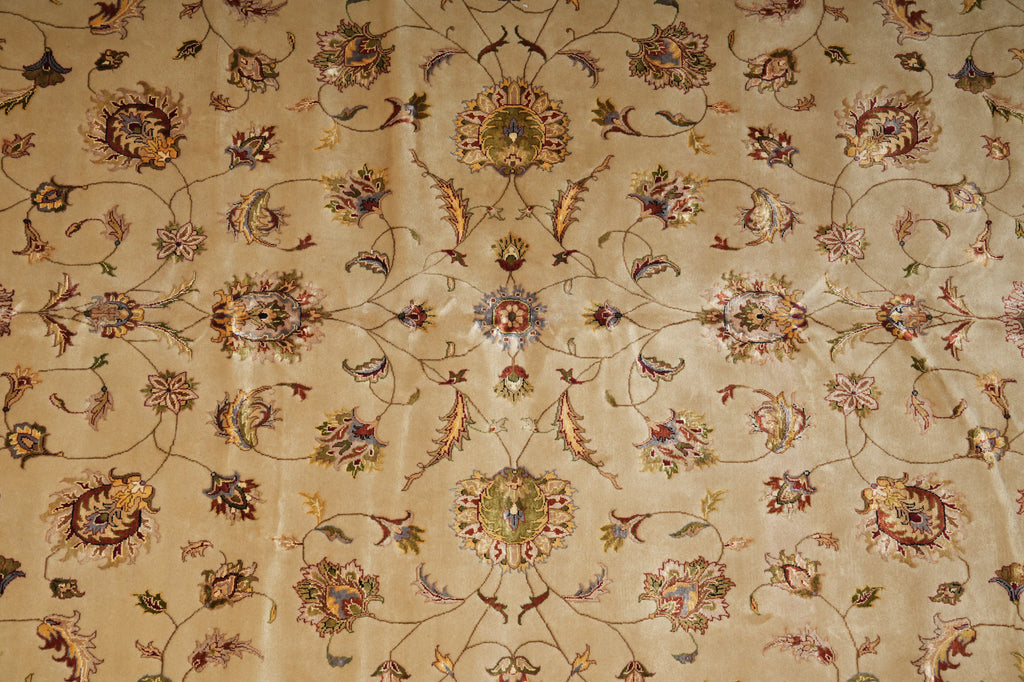10 x 15.6 Fine Quality Large Wool & Silk Rug #PIX-17209