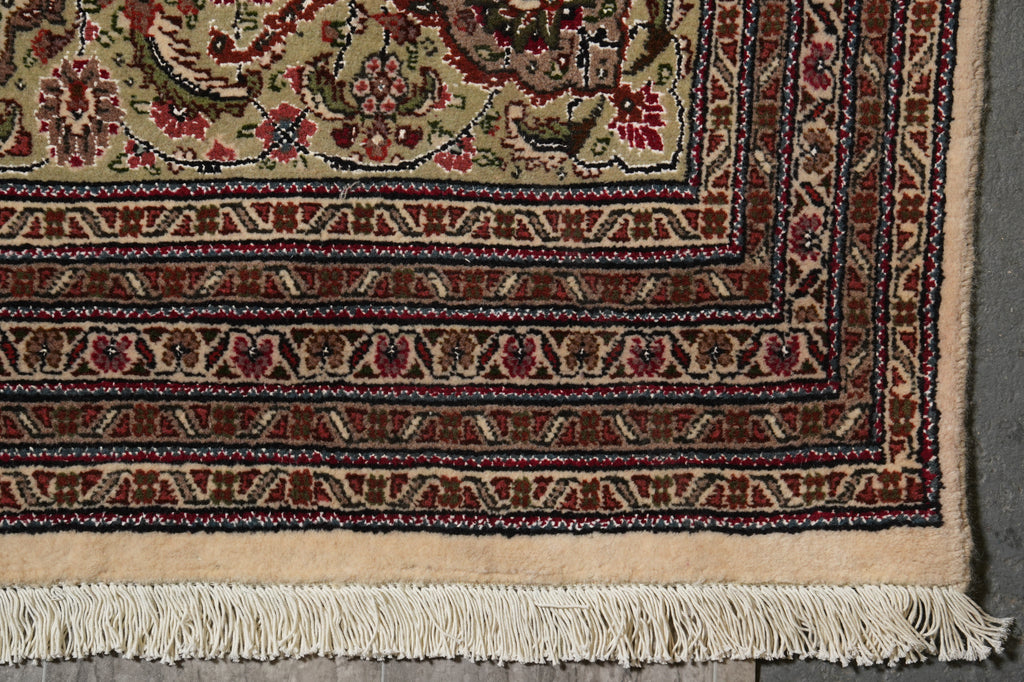 11.4 x 16.6 Authentic Persian Tabriz Mahi Rug Wool and Silk 400 Kpsi Iran Sale #PIX-779