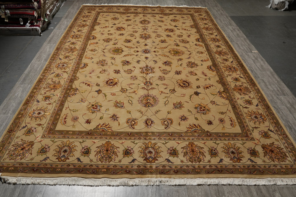 10 x 15.6 Fine Quality Large Wool & Silk Rug #PIX-17209