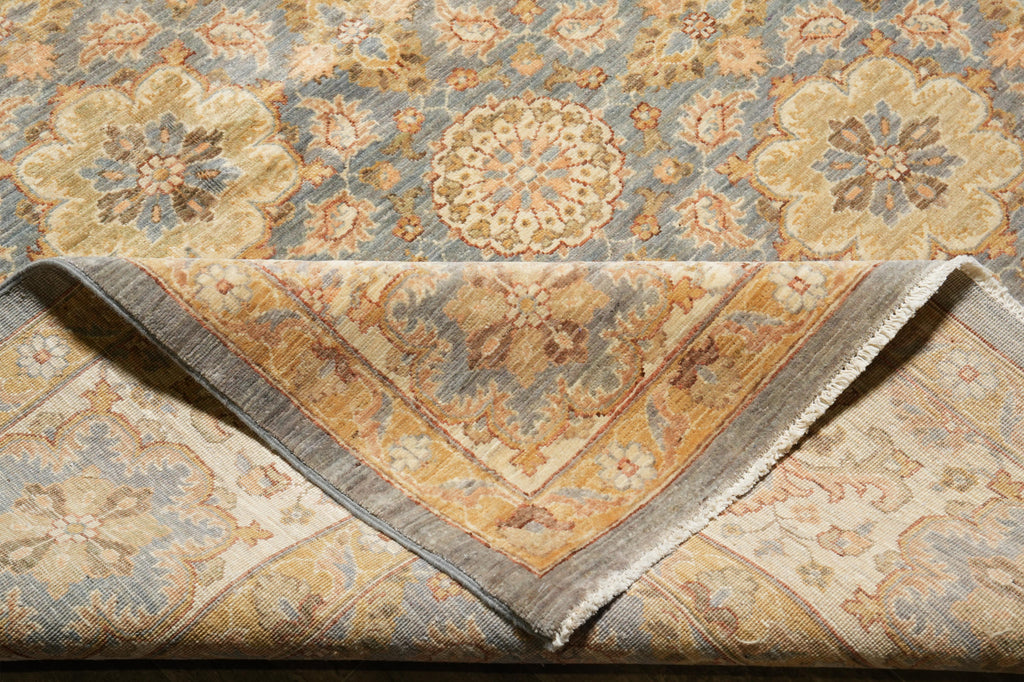 9.2 x 11.8 Detailed Neutral Chobi Peshawar Rug #F-4259