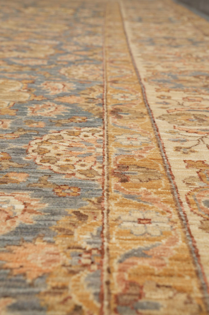 9.2 x 11.8 Detailed Neutral Chobi Peshawar Rug #F-4259