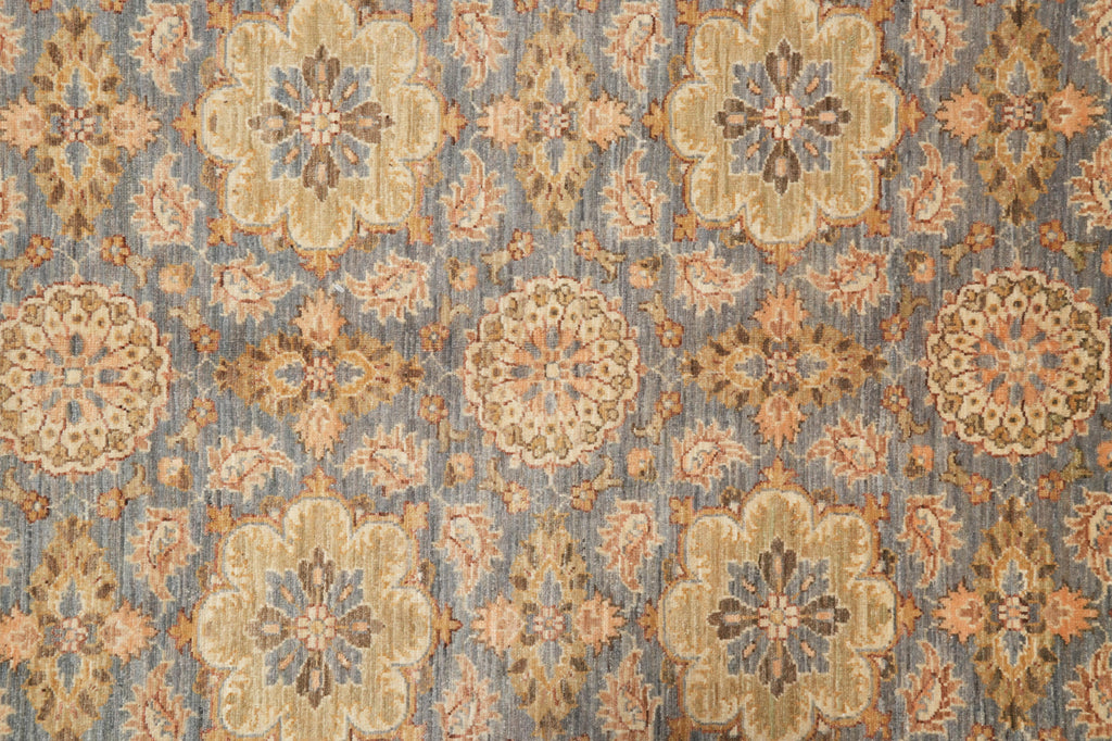 9.2 x 11.8 Detailed Neutral Chobi Peshawar Rug #F-4259