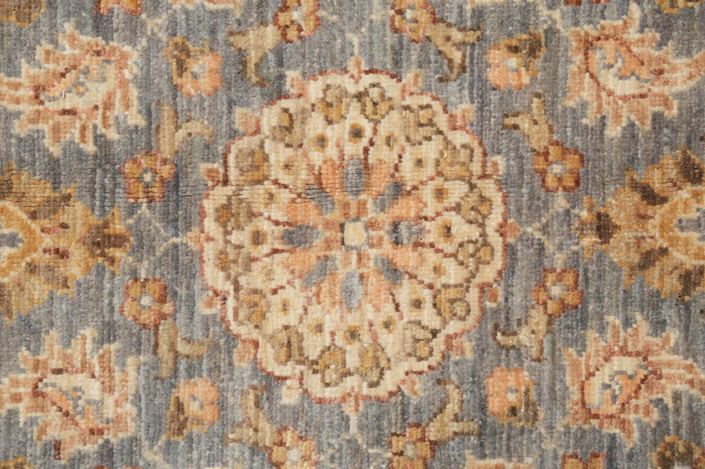 9.2 x 11.8 Detailed Neutral Chobi Peshawar Rug #F-4259