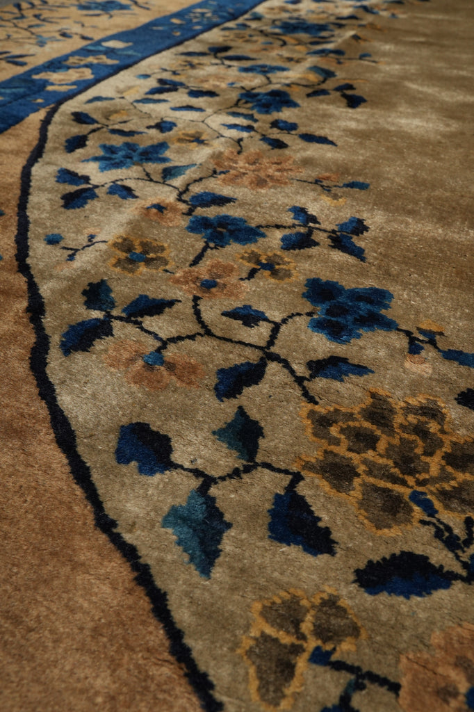 9 x 11.6 Antique Chinese Art Deco Rug #B-74630