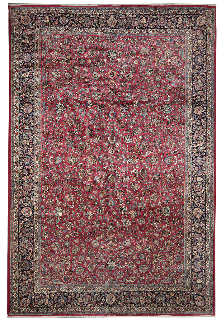 12.9 x 19.2 Authentic Persian High Wool Quality Rug Iran 