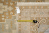 Load image into Gallery viewer, Two patterned rugs with a measuring tape on top, one with a price tag.