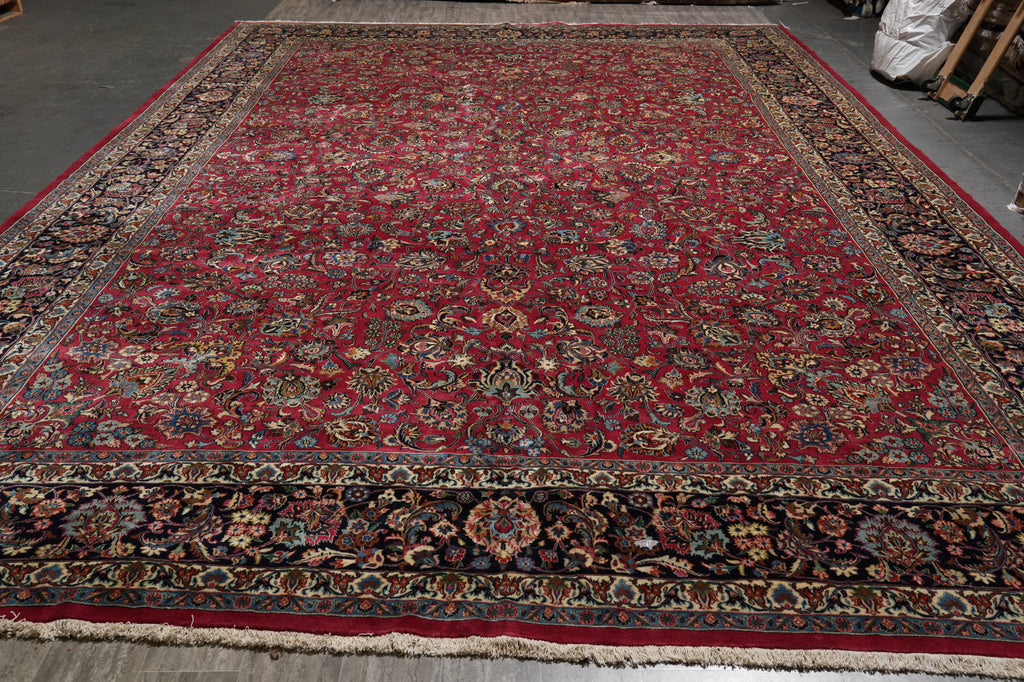 12.9 x 19 Authentic Persian High Wool Quality Rug Iran #PIX-5820
