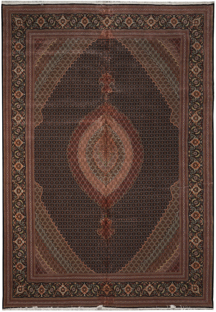 11.6 x 16.6 High Quality Persian Tabriz Mahi Wool and Silk 400 Kpsi Sale