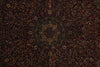 Load image into Gallery viewer, Close-up of a dark brown patterned fabric with intricate designs.