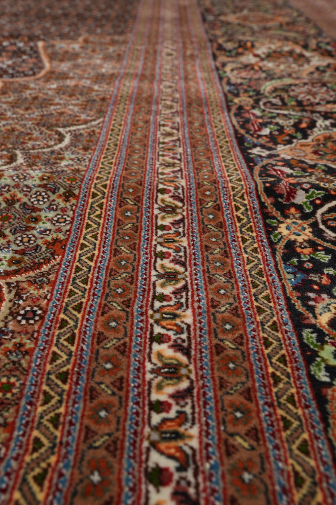 11.6 x 16.6 High Quality Persian Tabriz Mahi Wool and Silk 400 Kpsi Sale #PIX-699
