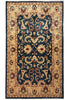 Load image into Gallery viewer, Decorative rug with intricate patterns on a beige and blue background