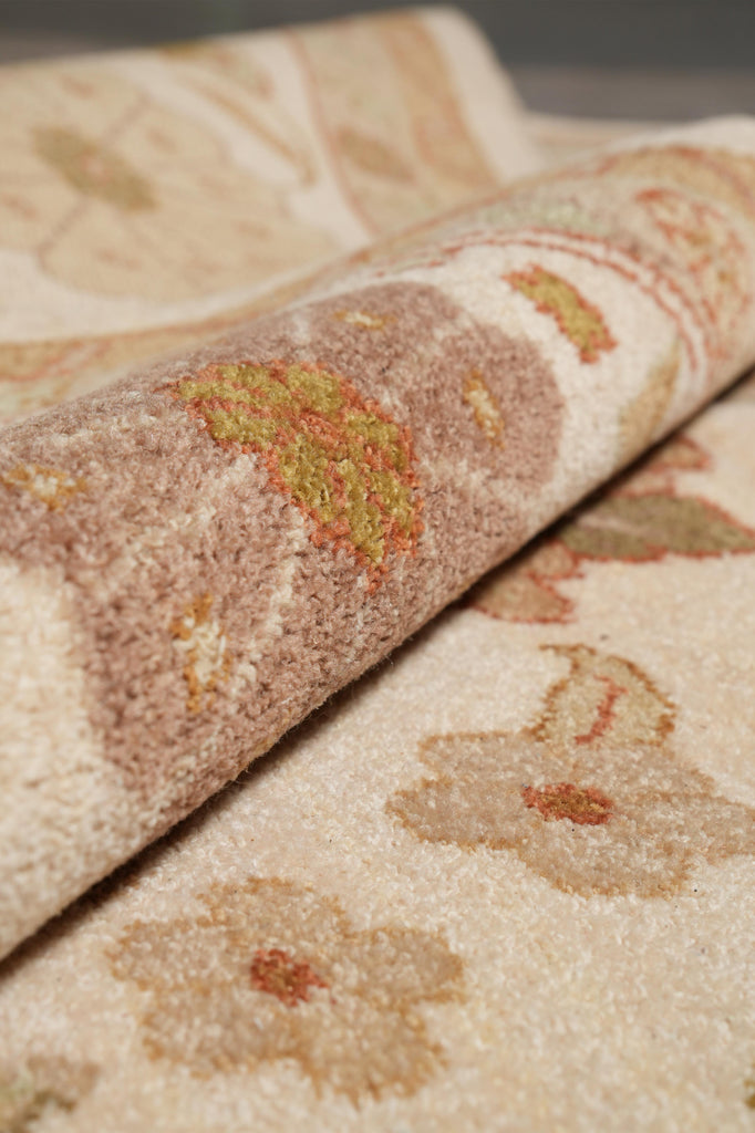 10 x 14 New Handmade Quality Agra TRANSITIONAL Rug Beige Gold  #F-4263