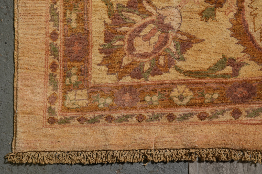 13.7 x 18 Quality Peshawar Chobi Rug Natural Wool #PIX-11783