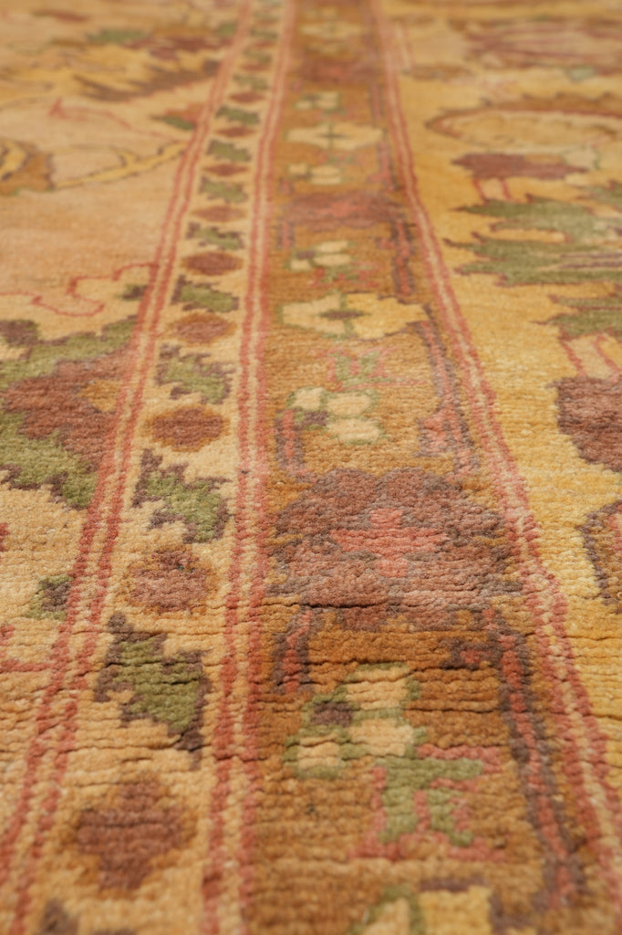 13.7 x 18 Quality Peshawar Chobi Rug Natural Wool #PIX-11783