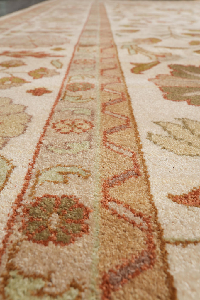 10 x 14 New Handmade Quality Agra TRANSITIONAL Rug Beige Gold  #F-4263