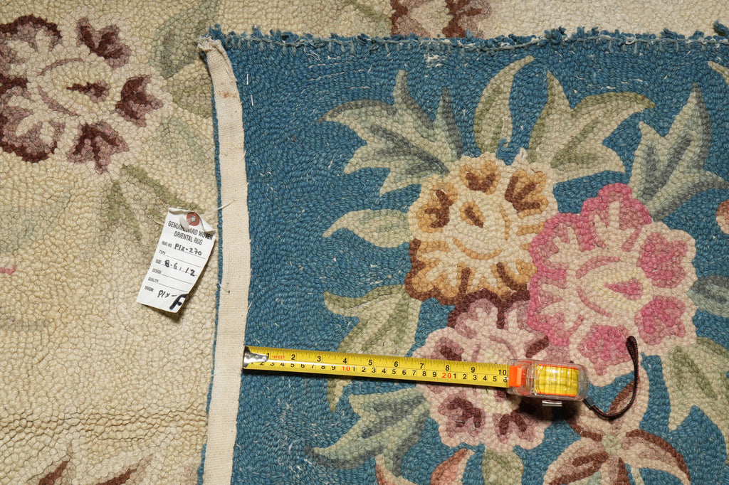 8.6 x 12 Estate Hooked European Rug #PIX-270