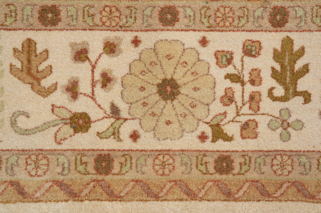 10 x 14 New Handmade Quality Agra TRANSITIONAL Rug Beige Gold  #F-4263