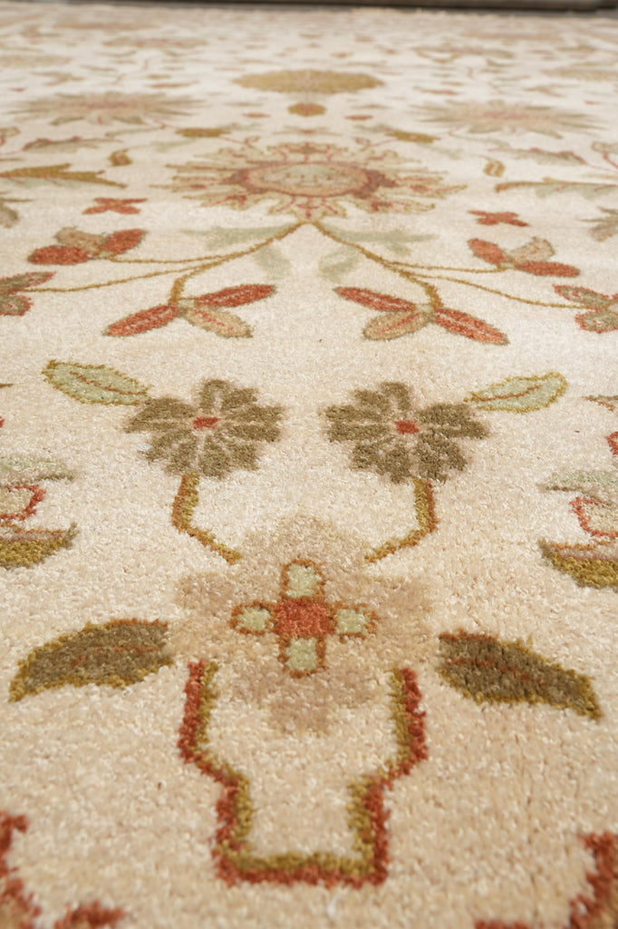 10 x 14 New Handmade Quality Agra TRANSITIONAL Rug Beige Gold  #F-4263