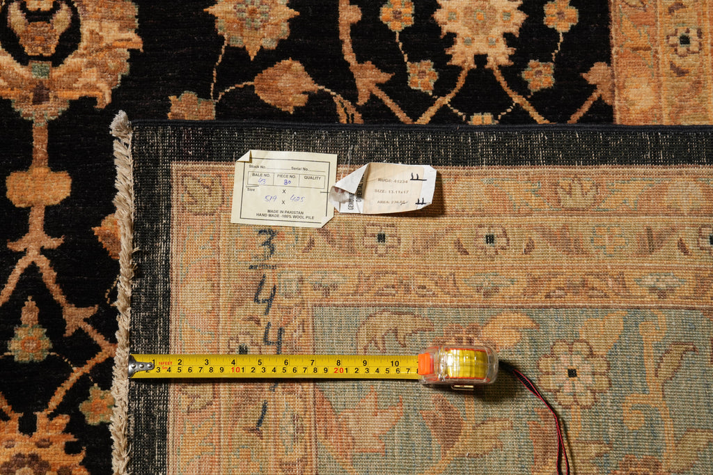 13.11 x 17 Quality Wool Hand-Knotted Chobi Peshawar Rug #PIX-15429