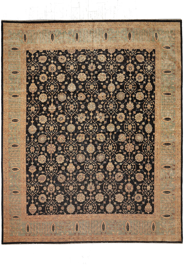 13.11 x 17 Quality Wool Hand-Knotted Chobi Peshawar Rug