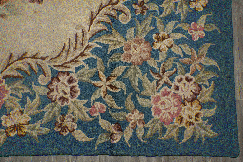 8.6 x 12 Estate Hooked European Rug #PIX-270