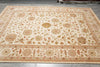Load image into Gallery viewer, 10 x 14 New Handmade Quality Agra TRANSITIONAL Rug Beige Gold  #F-4263