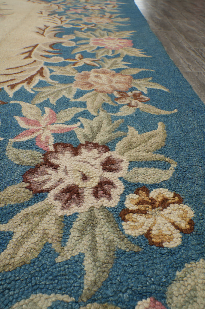 8.6 x 12 Estate Hooked European Rug #PIX-270