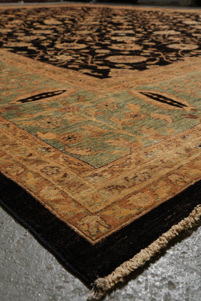 13.11 x 17 Quality Wool Hand-Knotted Chobi Peshawar Rug #PIX-15429