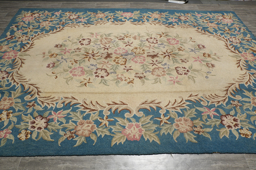 8.6 x 12 Estate Hooked European Rug #PIX-270