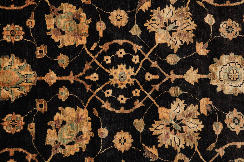 13.11 x 17 Quality Wool Hand-Knotted Chobi Peshawar Rug #PIX-15429