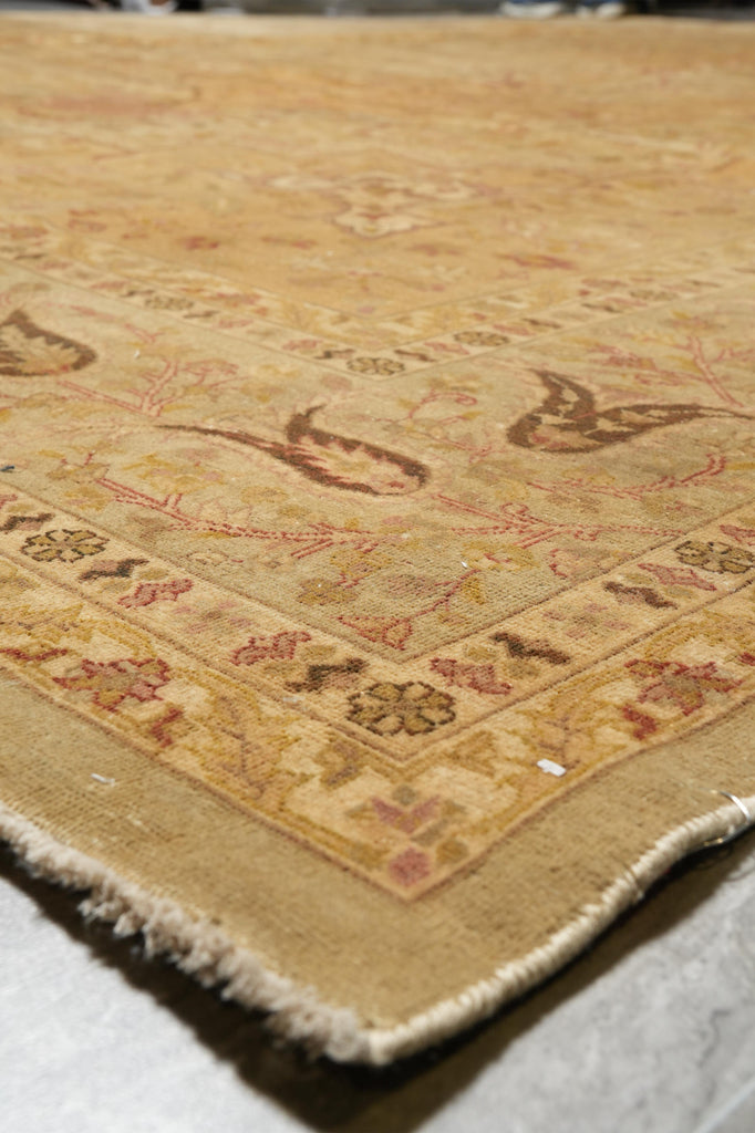 10 x 14 High Quality Handmade Agra Rug Reproduction of Haji Jalili  Warm Goldish Colors #F-4264