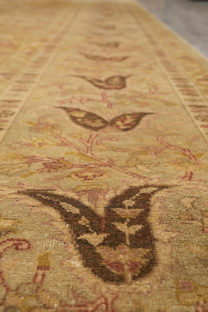 10 x 14 High Quality Handmade Agra Rug Reproduction of Haji Jalili  Warm Goldish Colors #F-4264
