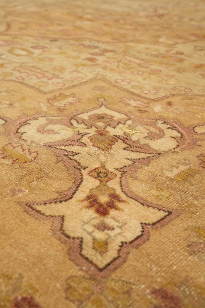 10 x 14 High Quality Handmade Agra Rug Reproduction of Haji Jalili  Warm Goldish Colors #F-4264