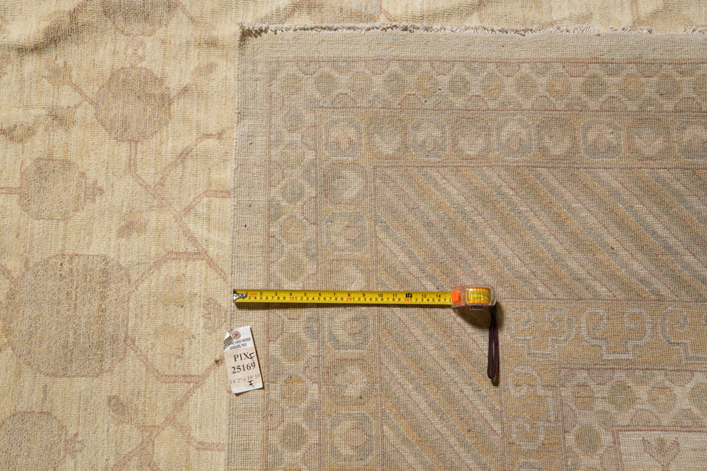 14 x 20 Oversize Natural Chobi Rug Soft Pale Washed Out Colors Large Rug Sale #PIX-25169