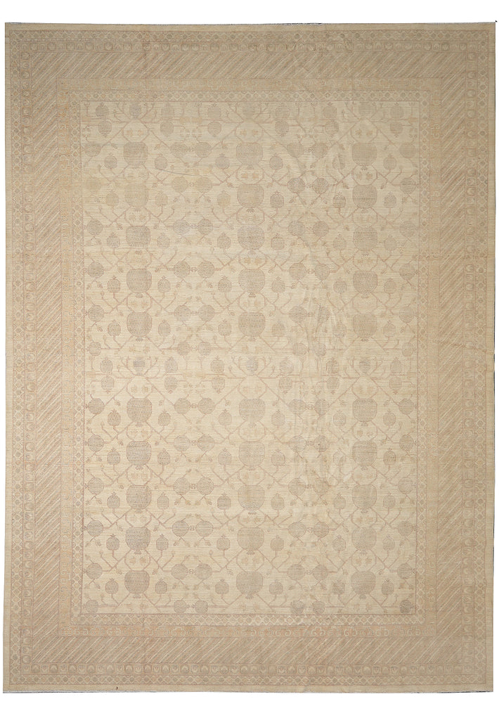 14.2 x 19.10 Oversize Natural Chobi Rug Soft Pale Washed Out Colors Sale