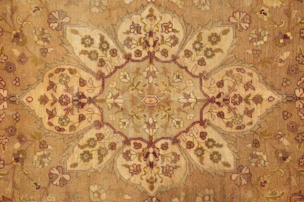 10 x 14 High Quality Handmade Agra Rug Reproduction of Haji Jalili  Warm Goldish Colors #F-4264
