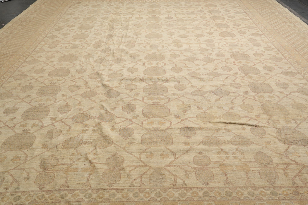14 x 20 Oversize Natural Chobi Rug Soft Pale Washed Out Colors Large Rug Sale #PIX-25169
