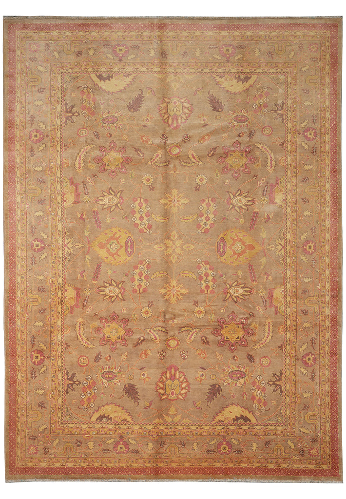 10.2 x 13.8 Quality Handmade Agra Rug Warm Authumn Colors